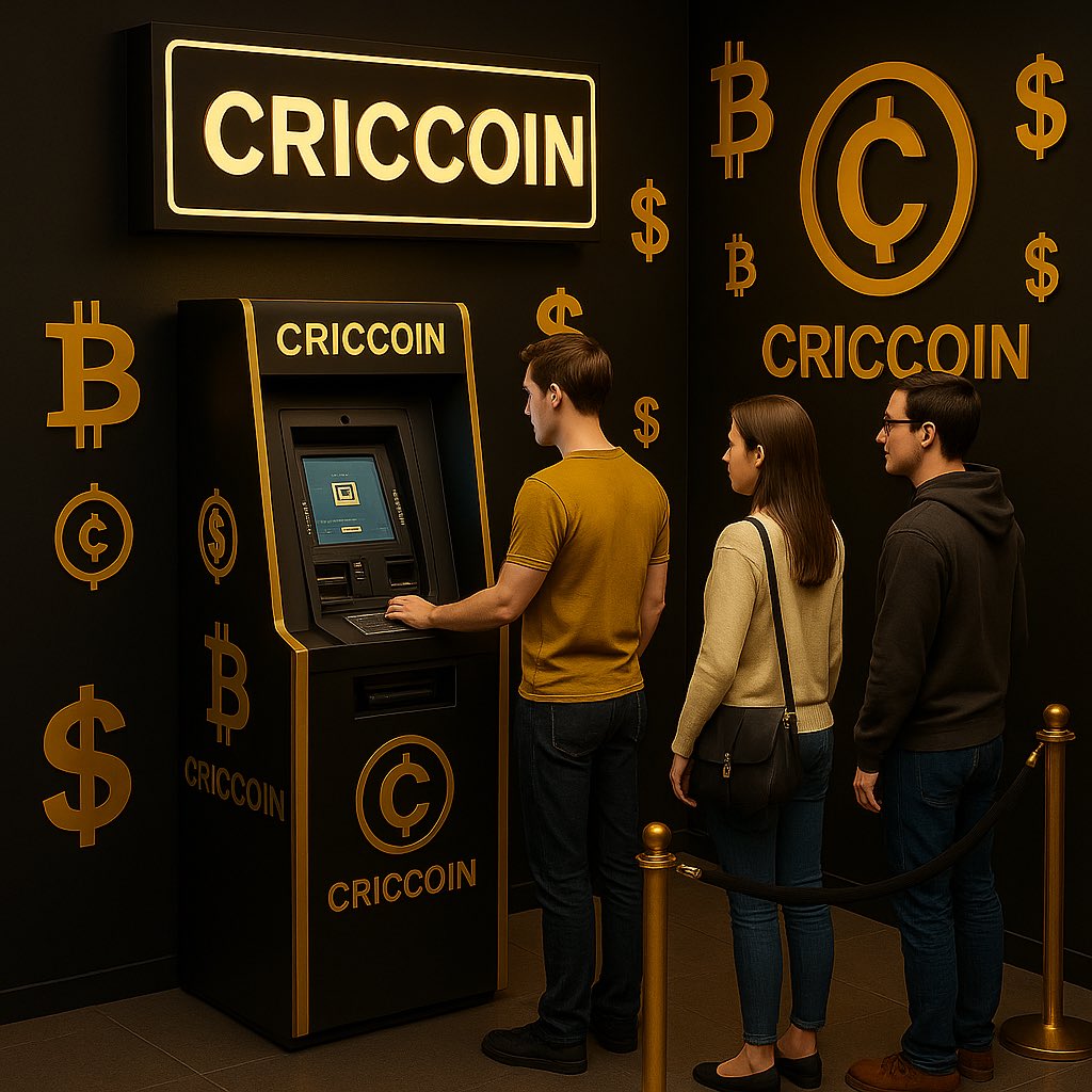 Big news we will start soon Criccoin ATM machine UAE 🇦🇪 #Bitcoin #ATM  @NASAAtmosphere #coin @CoinMarketCap #Lifestyle @LIFE #boys #CryptoNews # cryptocurrency #CryptoTrading #tron #trustwallet #binance #Coinstore
