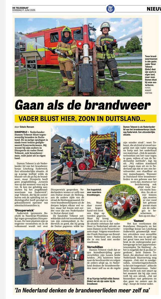 De jeugdbrandweer als kraamkamer voor de #brandweer.
Ik heb het artikel met een glimlach gelezen.