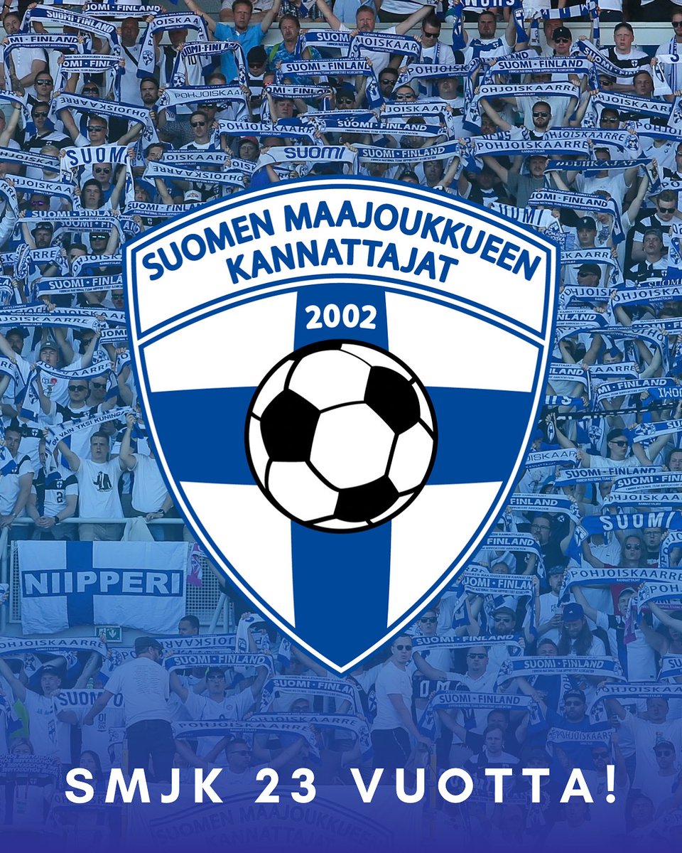 Jo 23 vuotta unelmia ja katsomohommia! Kiitos kaikille, jotka ovat olleet vuosien varrella mukana! 💙🤍

Tiesithän, että SMJK:n jäseneksi voi liittyä kuka tahansa kätevästi nettisivujen kautta? Tervetuloa mukaan Pohjoiskaarteeseen! 
➡️ pohjoiskaarre.fi

📸: Mira Lönnqvist
