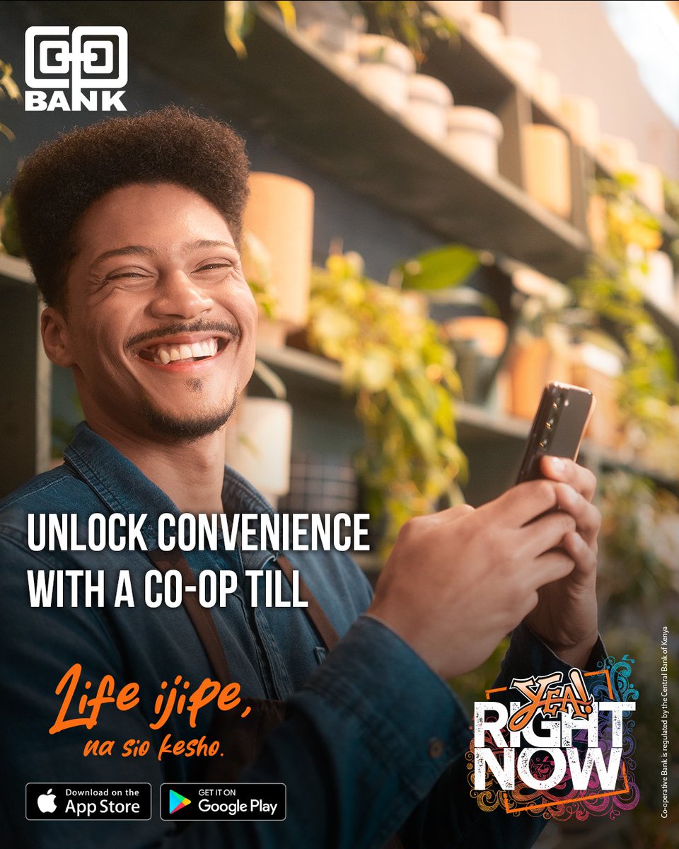 Coopbankenya's tweet photo. Did you know you could get a Co-op Till number right on your YEA account? You simply have to open the App, Click Biz, create Co-op Till, fill your details and create till.That easy! Unlock more payment options na #LifeIjipe https://t.co/hgf7qRbDvn