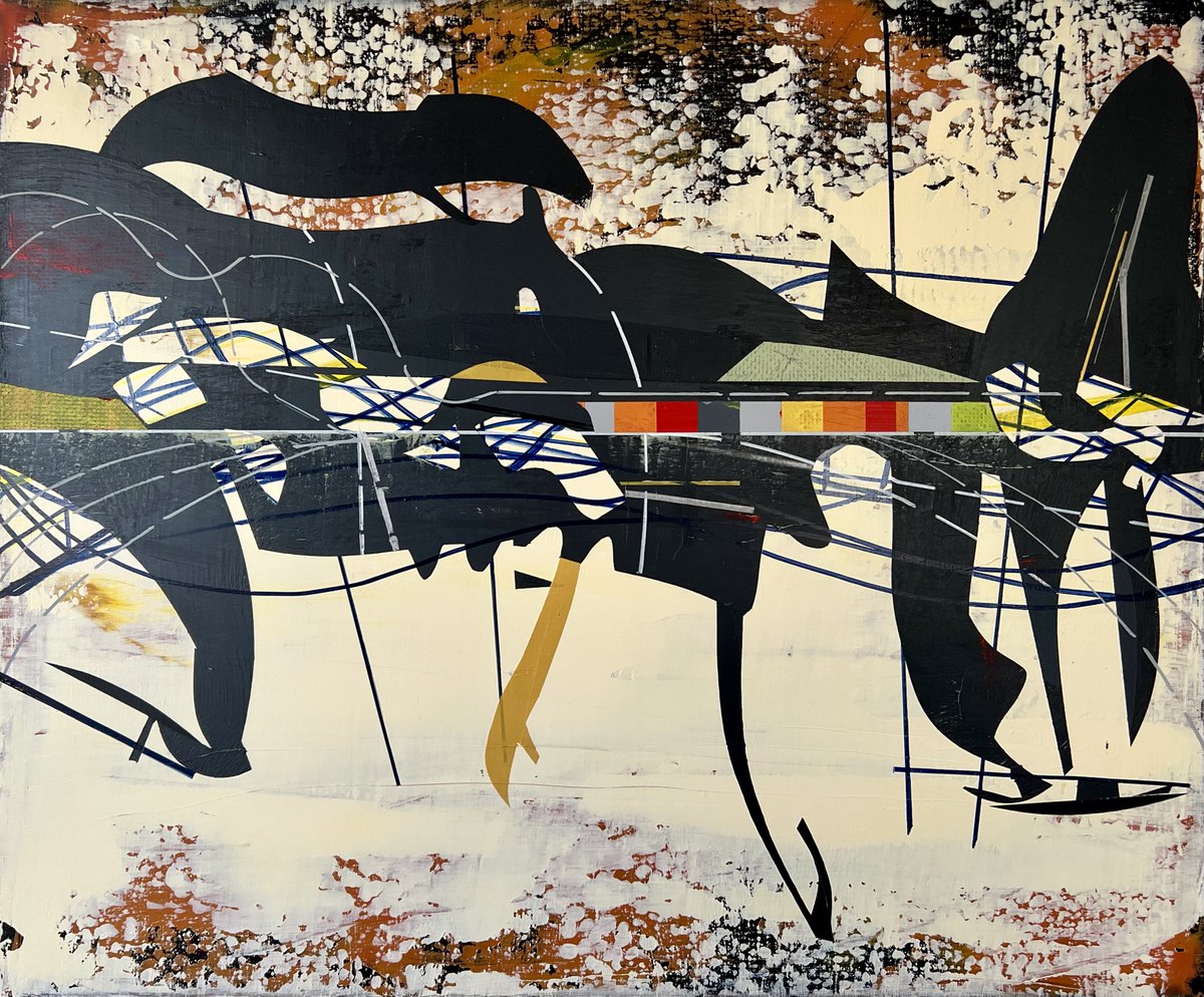 James Wallace Harris: #Orbital Launch Platform - KMT-2021-BLG-2609L b. Acrylic on canvas 23.75" x 28.60" 6.17.2025 saatchiart.com/en-jp/art/Pain… #maalaus #kunst #architecture #futurism #futurismo #schilderij #painting #peinture #spazio #space #weltraum #aerospace #рисование #絵画