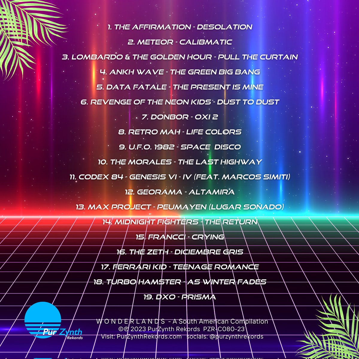 New CD cover art for WONDERLANDS A South American Compilation on production now

This one is for cardboard sleeves and will arrive within this month. Available for order in our Bandcamp!
purzynthrekords.bandcamp.com

#PurZynth #compilation #synthwave #chillwave #synthmusic #synthfam