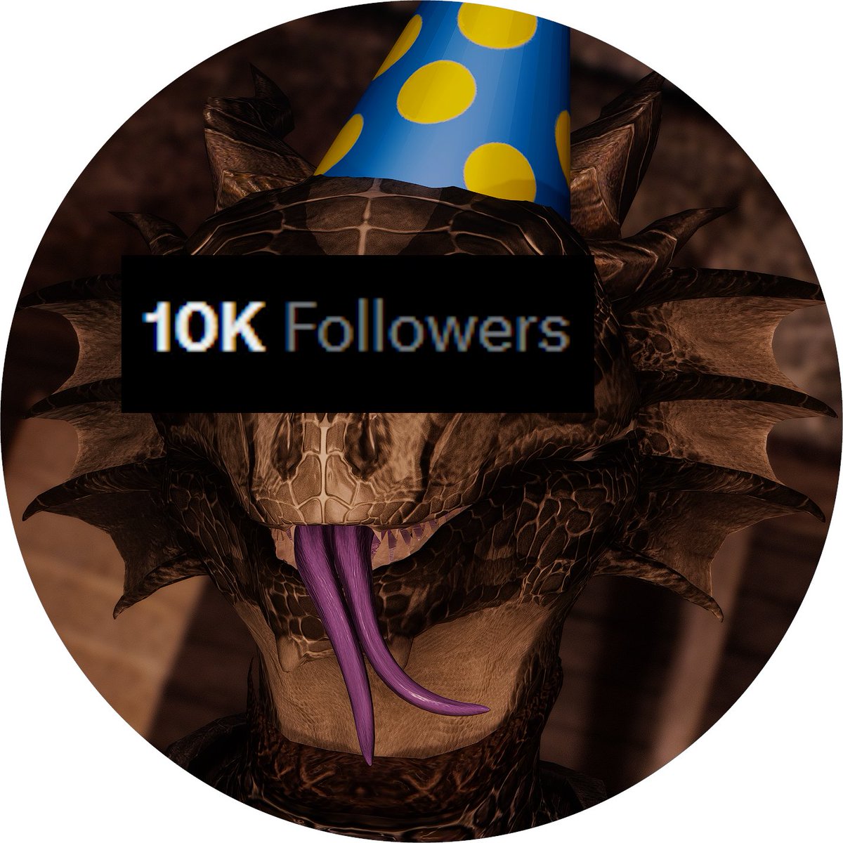 DAMN - It finally happened. 10.000 people simping for the sweetroll-devouring lizard. Now I gotta come up with something special to commemorate the event.