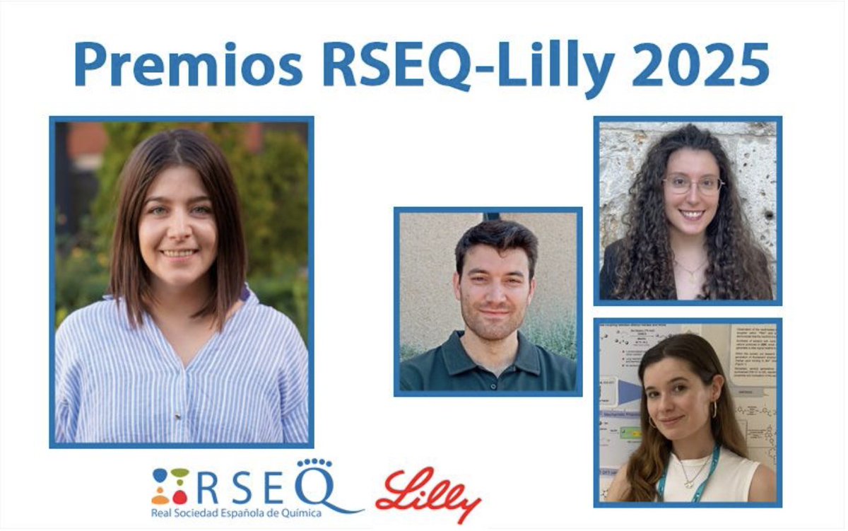 RSEQ (@rsequimica) on Twitter photo 🎓 La RSEQ y Lilly anuncian los galardonados de sus premios 2025:
🏆 Isabel Abánades (<a href="/ICMol_UV/">ICMol</a>) – Premio Early Career Researcher
🧪 Premios Tesis Doctoral:
• Helena Fernández (<a href="/UniOviedo/">University of Oviedo</a>)
• Julio Puigcerver (<a href="/unimurcia/">Univ. de Murcia</a>)
• María Martín (<a href="/UAM_Madrid/">UAM Autónoma Madrid</a> )
rseq.org/mas-de-dos-dec… 🎓 La RSEQ y Lilly anuncian los galardonados de sus premios 2025:
🏆 Isabel Abánades (<a href="/ICMol_UV/">ICMol</a>) – Premio Early Career Researcher
🧪 Premios Tesis Doctoral:
• Helena Fernández (<a href="/UniOviedo/">University of Oviedo</a>)
• Julio Puigcerver (<a href="/unimurcia/">Univ. de Murcia</a>)
• María Martín (<a href="/UAM_Madrid/">UAM Autónoma Madrid</a> )
rseq.org/mas-de-dos-dec…