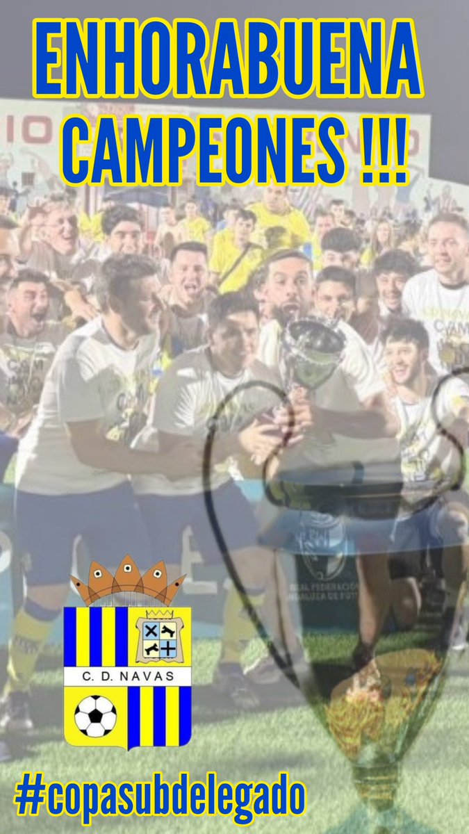 No queremos dejar pasar el felicitar al <a href="/cdnavas_2006/">CD NAVAS</a> por el título de copa subdelegado conseguido !!! ENHORABUENA CAMPEONES !!!