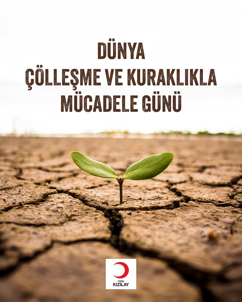 🌍 17 Haziran – Dünya Çölleşme ve Kuraklıkla Mücadele Günü 🌱
Kuraklık sadece toprakları değil, geleceğimizi de tehdit ediyor.
Her damla su, her yeşeren filiz bir umut…
Doğamıza sahip çıkmak, yarınlara nefes olmaktır.