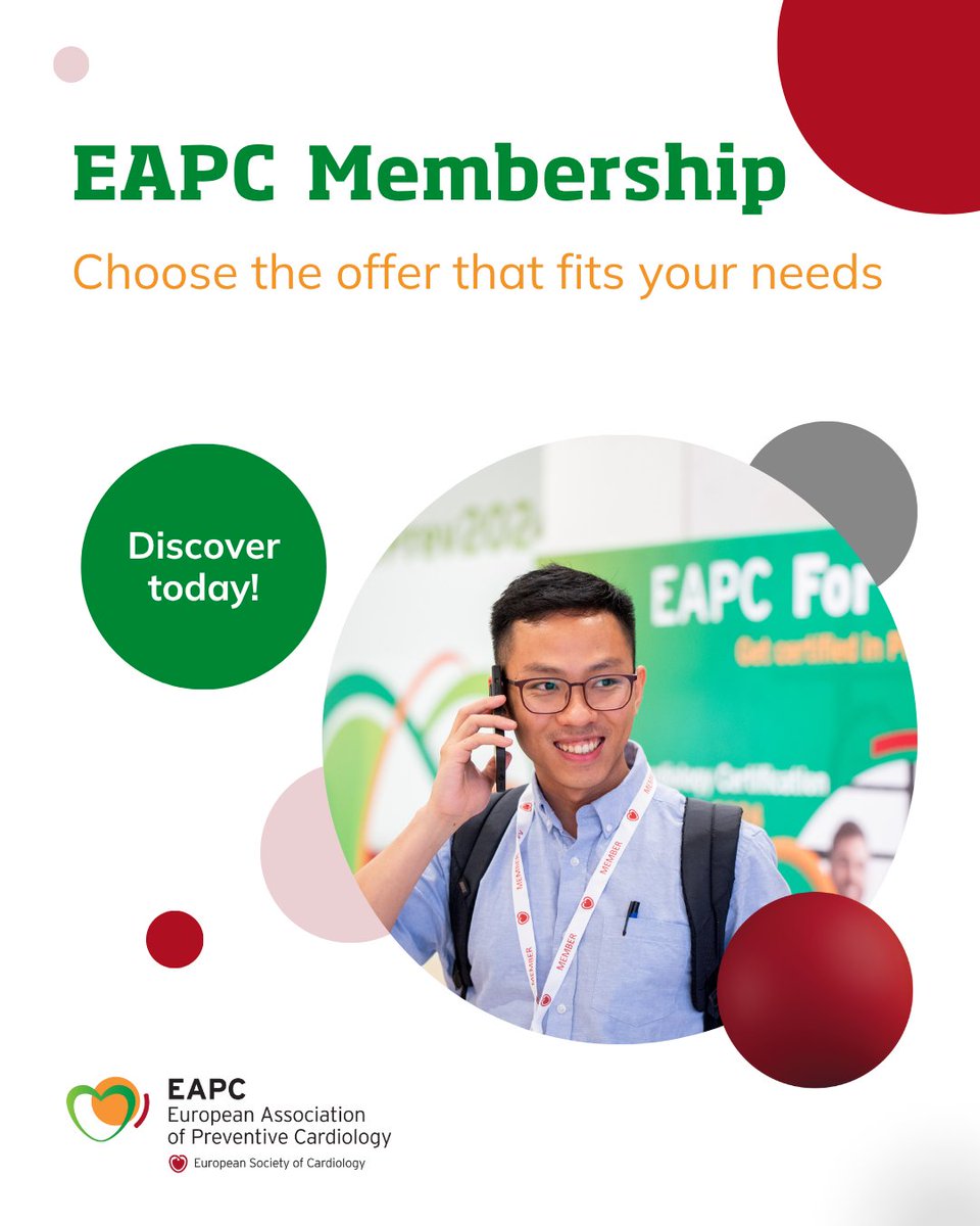 EAPCPresident's tweet image. The hottest opportunity of the summer 😎Why not refresh your knowledge and expand your professional network by joining the CV prevention community?
• Get 3 months' membership with a selection of benefits for just €45 - offer available until 31 July
• Or go all in with a…