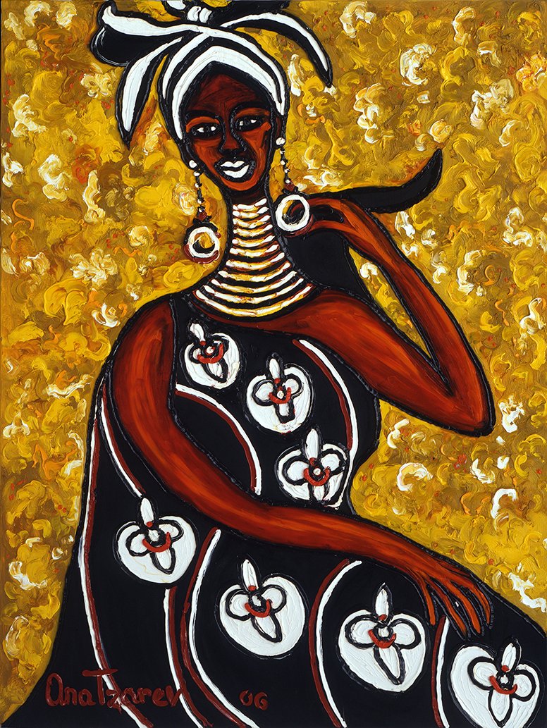 AnaTzarev's tweet photo. "Great Art of today should be global with no separation of cultures or nationalities - just heart to heart." ~Ana Tzarev~
Zinzi, 130 x 97 cm, oil on linen, 2006
#fineart #contemporarypainting #oilpainting #creaction #painting #africa #africanart https://t.co/eiO4daLHtt
