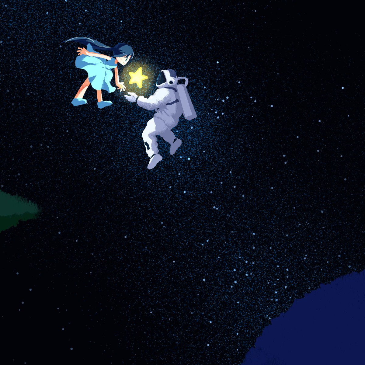 itayagi03's tweet image. 宇宙でたった一人、あなたに会えたら