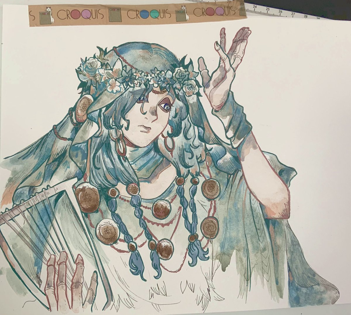 Revenant from Nightreign watercolor