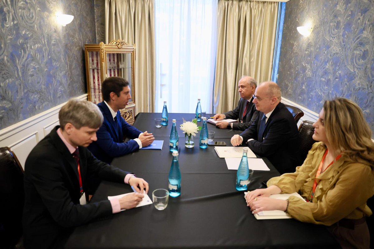 Igli Hasani (@iglihasani) on Twitter photo I had a productive discussion with Moldova’s Deputy Prime Minister and Minister of Foreign Affairs, <a href="/MihaiPopsoi/">Mihai Popșoi</a>, on the margins of the #SEECP Ministerial in Tirana.
We agreed to strengthen our political dialogue and expand economic cooperation in areas of mutual interest. I had a productive discussion with Moldova’s Deputy Prime Minister and Minister of Foreign Affairs, <a href="/MihaiPopsoi/">Mihai Popșoi</a>, on the margins of the #SEECP Ministerial in Tirana.
We agreed to strengthen our political dialogue and expand economic cooperation in areas of mutual interest.