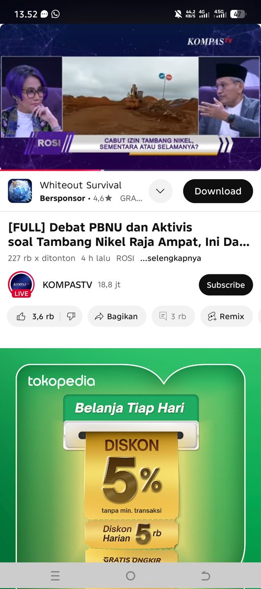 Haris_QHSE01's tweet photo. Miris seorang pemuka agama @DakwahPBNU @nahdlatululama mengatakan menjaga lingkungan ekstreem tidak baik 
Apakah karna NU mengelola tambang sekarang 
Bgini jdinya orang bukan ahlinya berbicara bukan pada porsinya https://t.co/MkOtX4jPUK