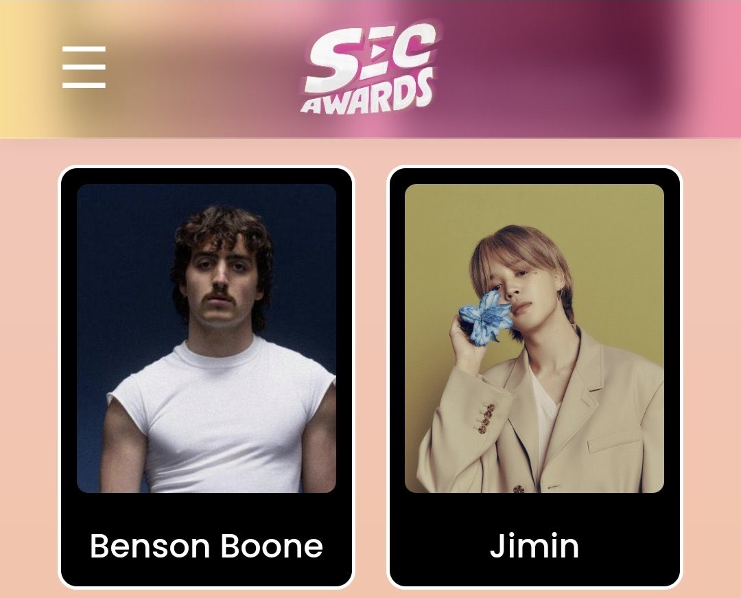 MoroccoJm's tweet photo. 💫 #JIMIN is nominated for International Male Artist of the Year at the #SECAwards! 🏆🌍

🗳 I vote for #Jimin in #ArtistaMasculinoInternacionaldoAno
👉 Don’t forget to follow @secawards to make it count! https://t.co/2lGmKNCfjw