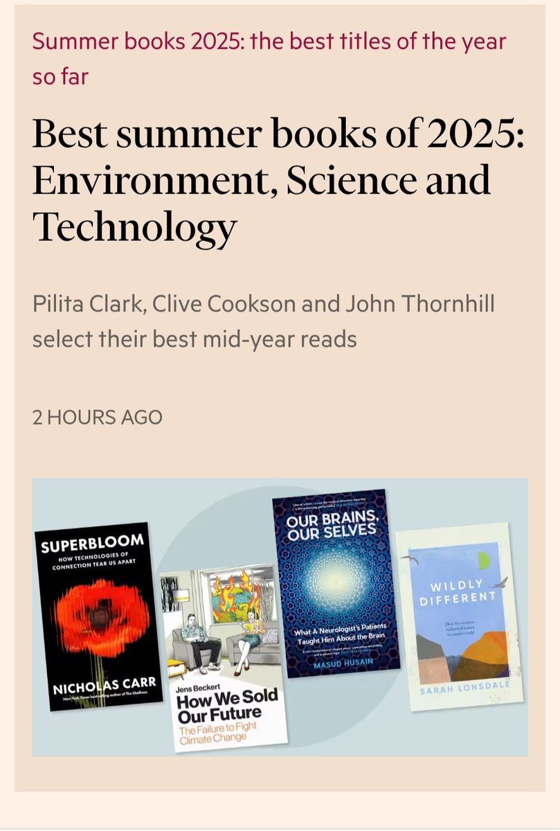 Doc Sarah Lonsdale @sarahjlonsdale.bsky.social (@sarahjlonsdale) on Twitter photo Very excited to see Wildly Different picked for the <a href="/FT/">Financial Times</a>'s Best Summer Books of 2025! And in such amazing company!
<a href="/ManchesterUP/">Manchester University Press</a> Very excited to see Wildly Different picked for the <a href="/FT/">Financial Times</a>'s Best Summer Books of 2025! And in such amazing company!
<a href="/ManchesterUP/">Manchester University Press</a>