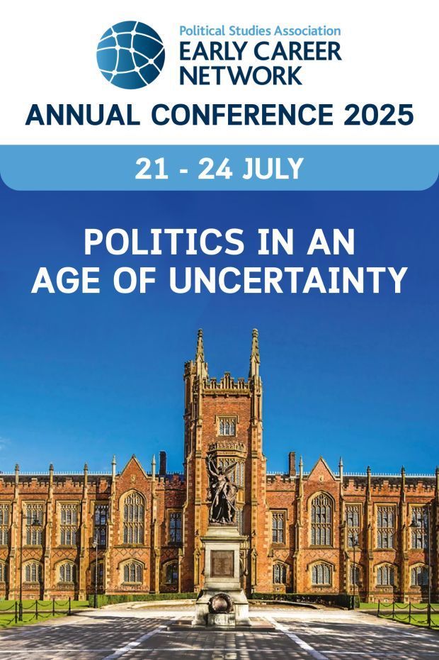 *CALL FOR PAPERS* PSA Early Career Network Annual Conference - #Politics in an Age of Uncertainty. Invited papers from those doing #PhD, or within 3yrs of completing. @psaecn.bsky.social 
🚨 Paper proposals by 20 June. 
➡️ Full details  buff.ly/3Fj5gOm