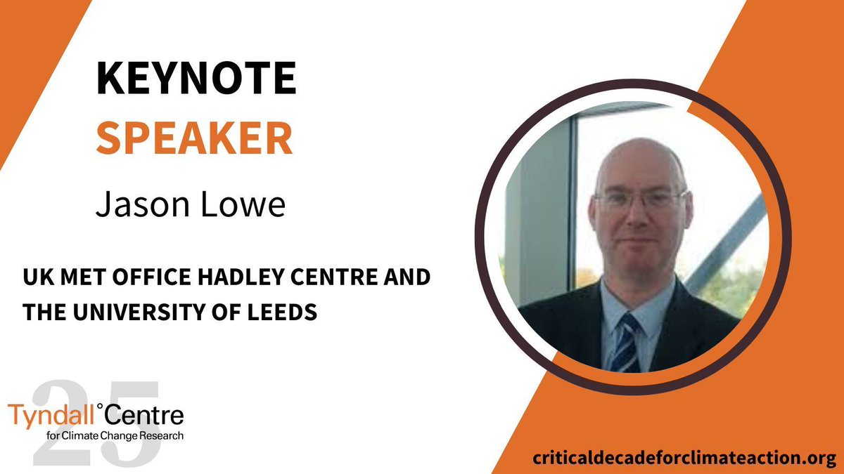 Tyndall Centre for Climate Change Research (@tyndallcentre) on Twitter photo NEW CONFERENCE SPEAKER ANNOUNCED 📢 Jason Lowe, from UK <a href="/metoffice/">Met Office</a> Hadley Centre and <a href="/UniversityLeeds/">University of Leeds</a>, will deliver a keynote at our #CriticalDecade for #ClimateAction Conference.
Register now so you don't miss it ➡️ tyndall.ac.uk/events/critica… #Tyndall25UEA NEW CONFERENCE SPEAKER ANNOUNCED 📢 Jason Lowe, from UK <a href="/metoffice/">Met Office</a> Hadley Centre and <a href="/UniversityLeeds/">University of Leeds</a>, will deliver a keynote at our #CriticalDecade for #ClimateAction Conference.
Register now so you don't miss it ➡️ tyndall.ac.uk/events/critica… #Tyndall25UEA