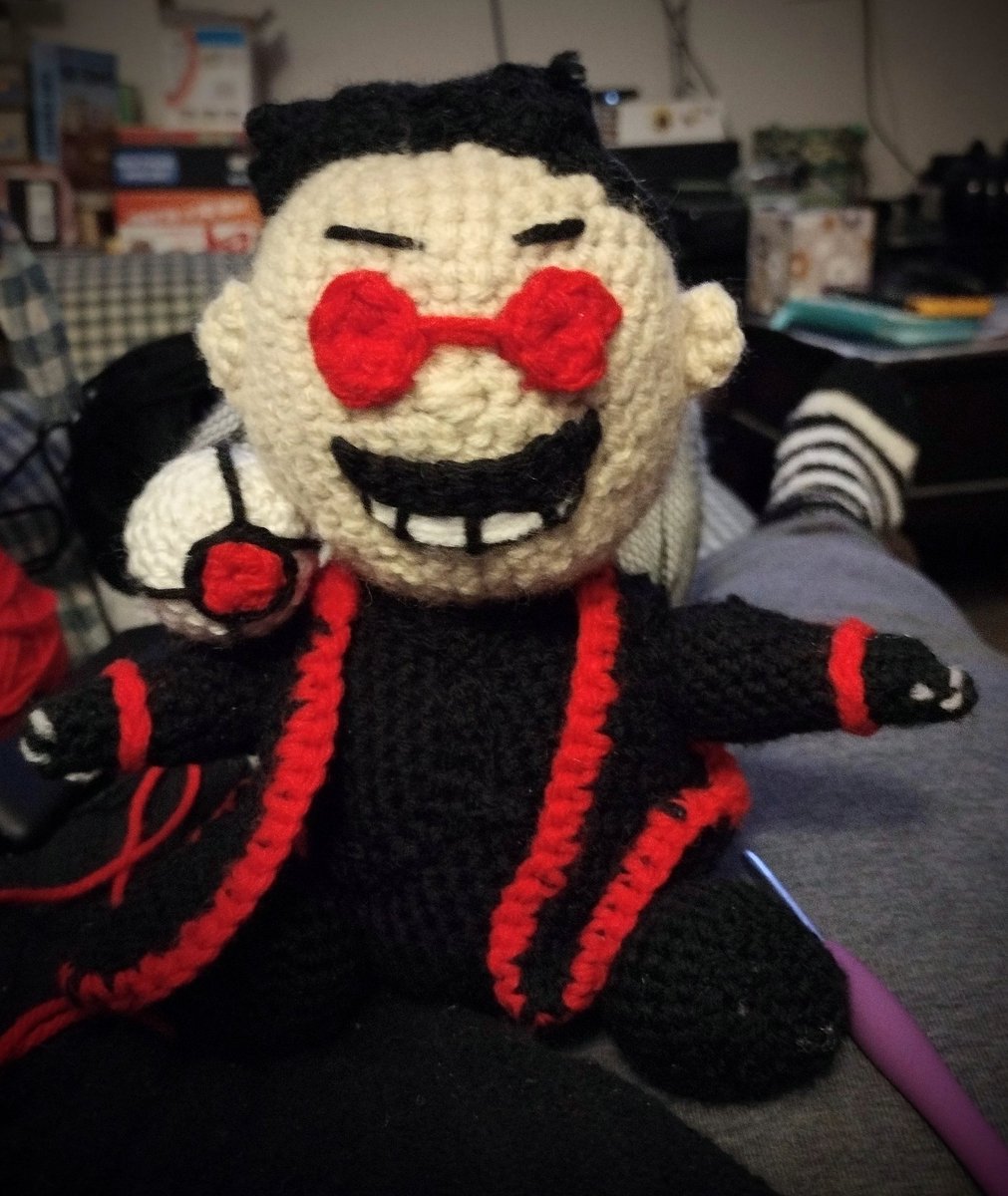 #IvoRobotnik is done and Agent Stone is next and then Movie #Stobotnik will be ready to go in my shop! #crochet