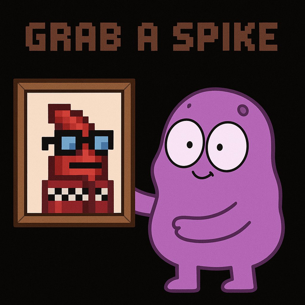0xPotato_13's tweet image. Grab a Spike! 

Long time without raffle and I feel sad! 

1 x @spikynads  Spike NFT to grab! 

To enter raffle: 
1. Mint Grab a Spike ( more minted more chance to win ) 
2. Follow @0xPotato_13 , @lennscape_xyz , @toho_xyz 
3. Like, RT and tag 3 friend 
4. Paste wallet and…