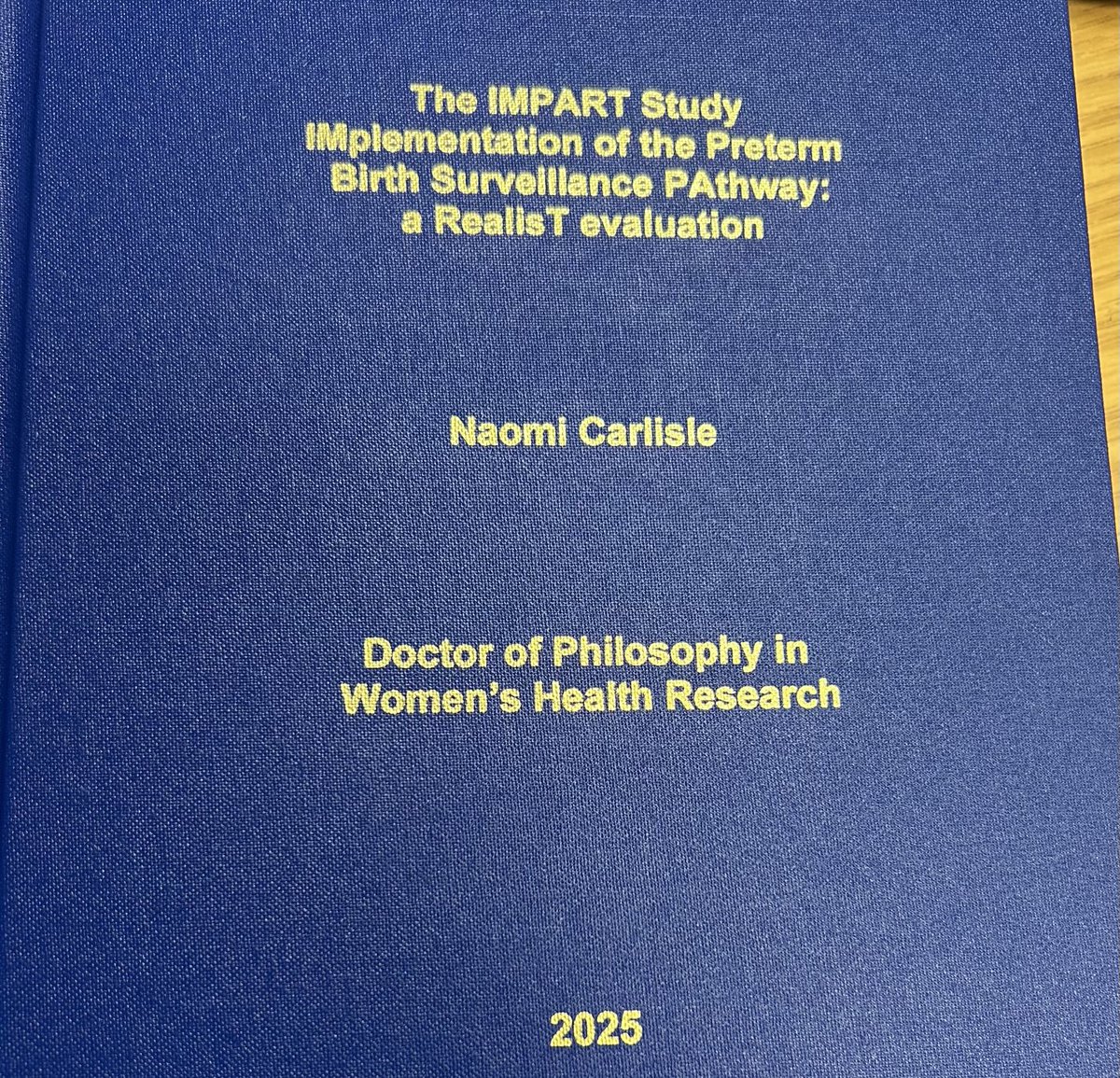 OBSevidence's tweet image. Love the day this arrives on your desk. So proud of Naomi for a brilliant thesis. She is a midwife going places. So easy to supervise and self driven. @lifecourse_KCL