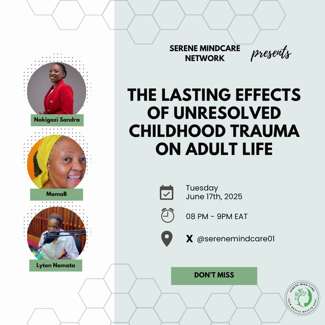 Unresolved childhood trauma can deeply impact adult mental health, increasing risks of psychiatric disorders, physical illness, and social challenges. 

Join us today for this discussion.
#MentalHealth