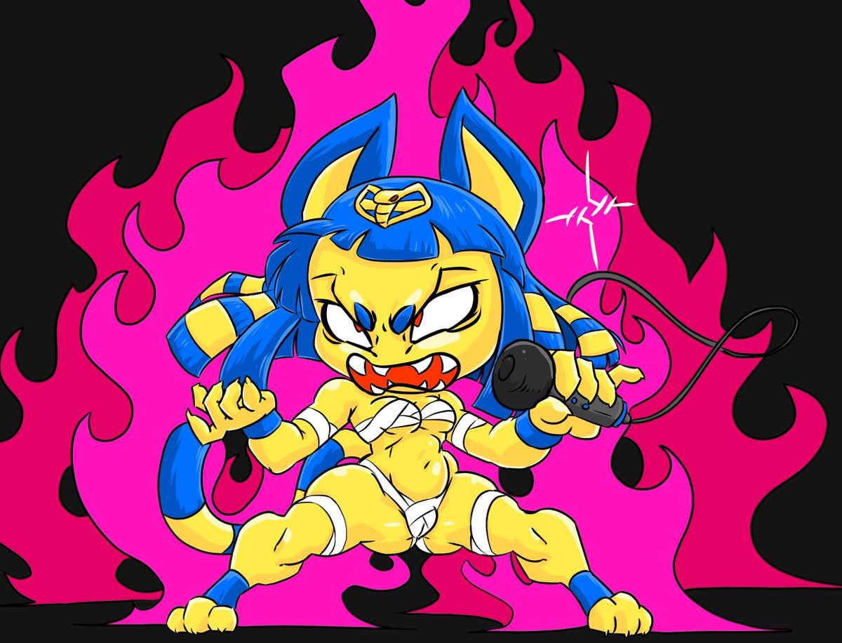 Guys. What if Ankha led a Death Metal Band?