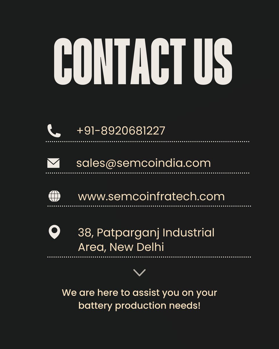 semcoinfratech's tweet image. Precision in Every Press — Meet the Semco Battery Extrusion Machine!

From tightly binding prismatic cells to forming rigid #batterymodules, this machine is built for efficiency, stability, and scale. Discover the future of battery production today.

Contact us: +91-8920681227