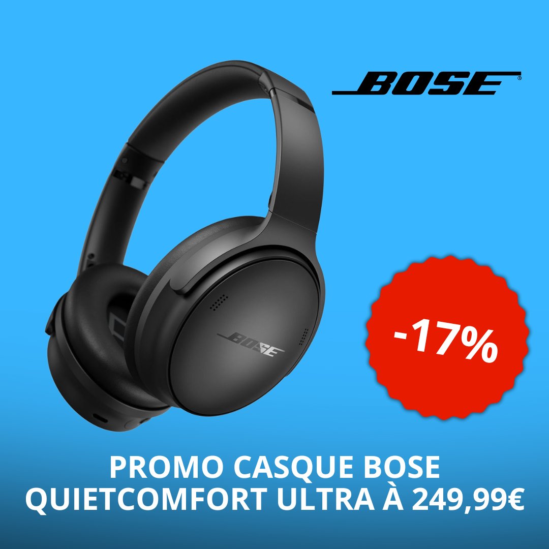 L'excellent Bose QuietComfort Ultra à seulement 249,99€ 🔥 C'est ici : argentdubeurre.com/bons-plans/cul…

#BonPlan #promo #promotions