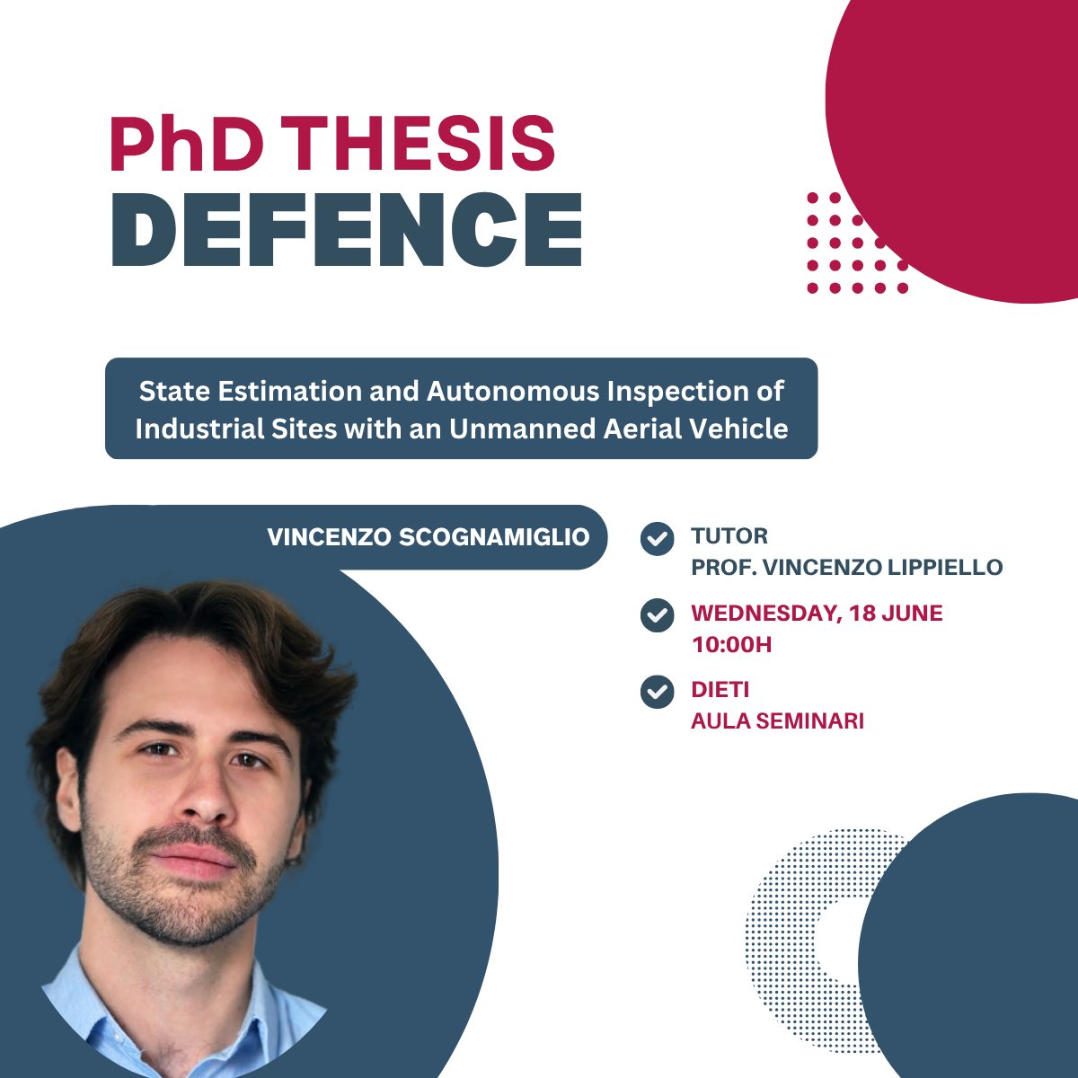 𝗣𝗵𝗗 𝗧𝗵𝗲𝘀𝗶𝘀 𝗗𝗲𝗳𝗲𝗻𝗰𝗲 | 𝗪𝗲𝗱𝗻𝗲𝘀𝗱𝗮𝘆, 𝟭𝟴 𝗝𝘂𝗻𝗲
👨‍🏫 Vincenzo Scognamiglio

💡Keep the gradient ;-)