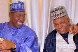 masuzafi's tweet photo. NADECO people should take this information seriously.

1. ADAMAWA 
APC votes 182,881 
PDP votes 417,611

2. GOMBE 
APC votes 146,977  
PDP votes 319,123

3. YOBE
APC votes  151,459
PDP votes 198,567

4. TARABA
APC votes 135,165
PDP votes 189,017

5. BAUCHI
APC votes 316,694
PDP votes 426,607

6. BORNO
APC votes 252,282
PDP votes 190,921

The ungrateful APC have forgotten that it was only Borno, Kashim Shettima's home that won for Tinubu in 2023 elections the others were later pacified by the Shettima else you cannot even hold an APC stake holders meeting in Gombe.

Any ignoramuous telling you Tinubu was voted by North East is lying .
Mai Mala Buni, Inuwa and all others are never voted for TINUBU but themselves .

NADECO people should take this information seriously.
It is the reason why Gamduje was chased out and seen running from APC stake holders meeting in Gombe when he tried to subliminally announce himself running mate of the 2027 Ticket.