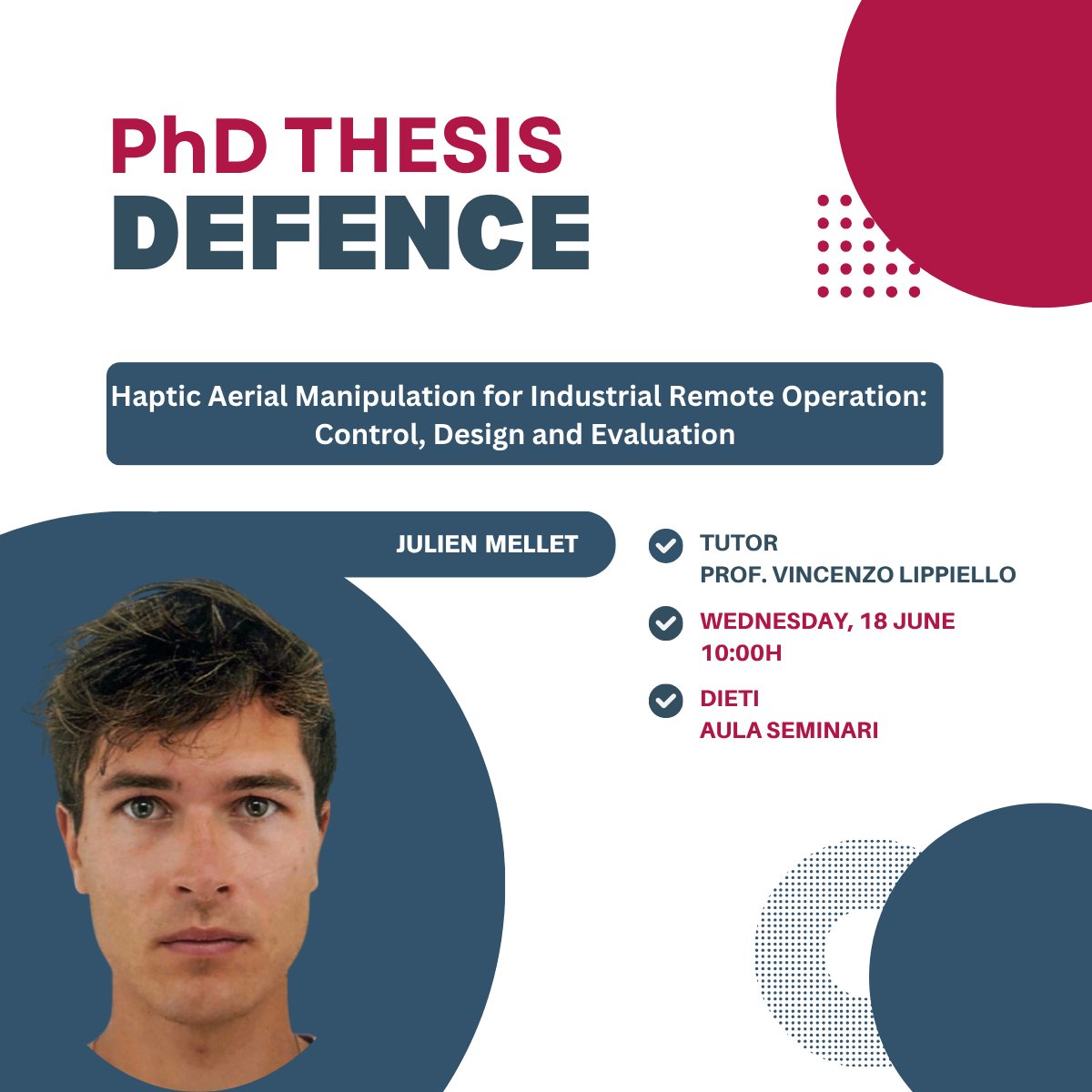 𝗣𝗵𝗗 𝗧𝗵𝗲𝘀𝗶𝘀 𝗗𝗲𝗳𝗲𝗻𝗰𝗲 | 𝗪𝗲𝗱𝗻𝗲𝘀𝗱𝗮𝘆, 𝟭𝟴 𝗝𝘂𝗻𝗲
👨‍🏫 Julien Mellet

💡Keep the gradient ;-)