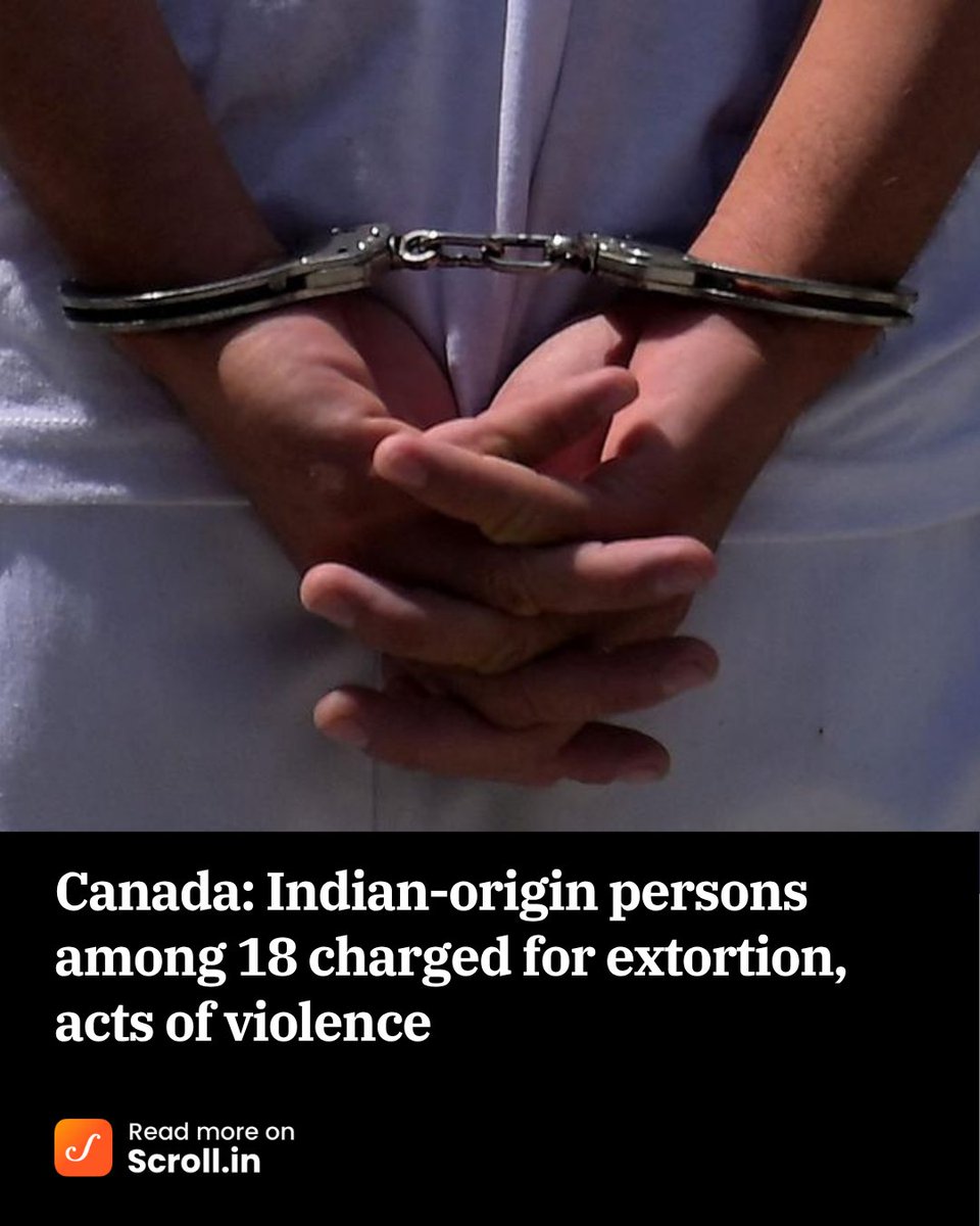 scroll_in's tweet photo. The Peel Regional Police said that they had recovered more than $4.2 million in assets after dismantling the network as part of a joint operation with local and provincial law enforcement agencies.

Read more:
https://t.co/ngc6JNcihJ

#ProjectOutsource #insurancefraud #extortioncase