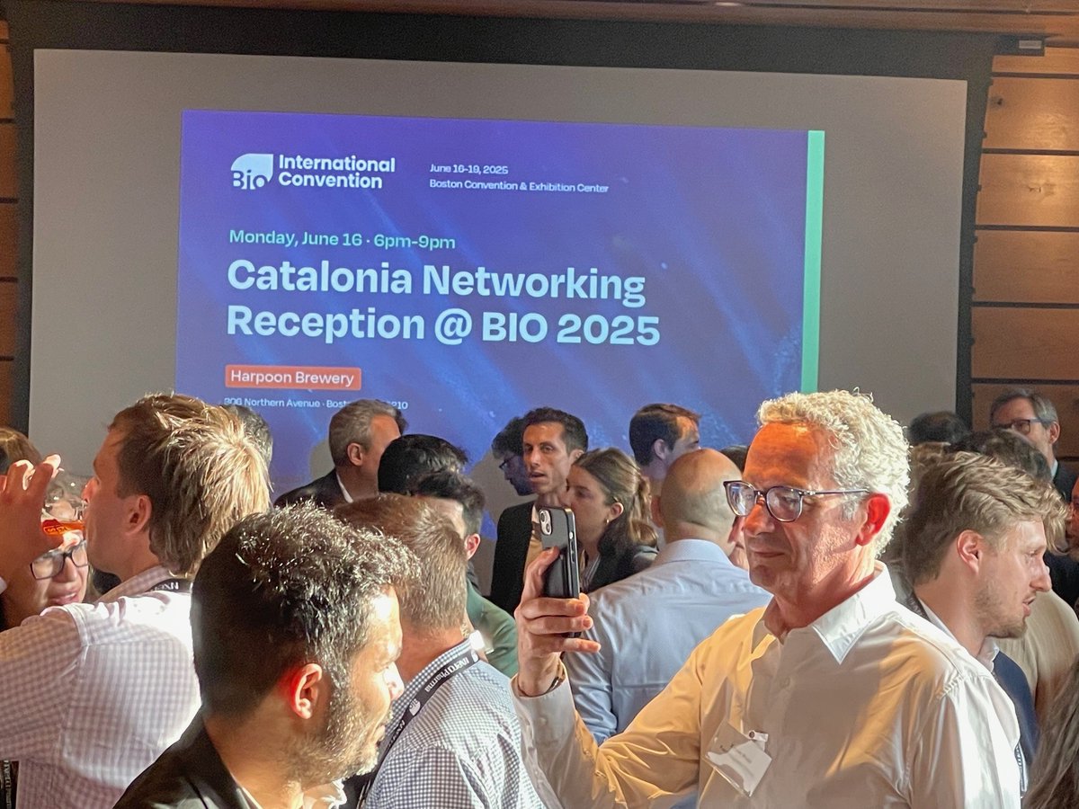 👏 Over 200 people joined the Catalonia Networking Reception at #BIO2025 in Boston!

With 40 Catalan companies attending the world’s largest biotech event, this was a great opportunity to connect with the local innovation ecosystem and spark US–Catalonia collaborations.