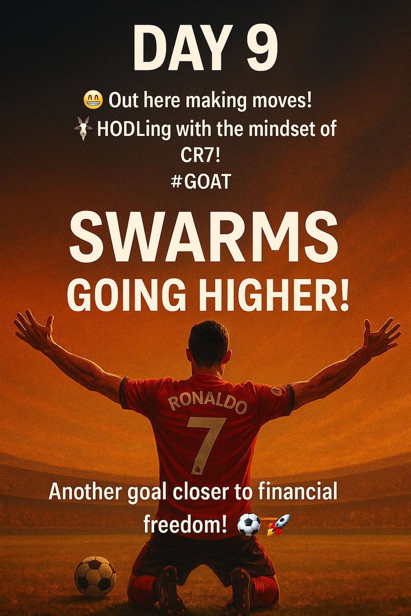 JalanAlif's tweet image. 🚀 Day 9 - Silent Storm Approaching
Behind the scenes, whales are moving 🐋
SWARMS quietly positioning for a breakout 📈
AI integration getting sharper 🧠
Rumors swirling... 🌪️
#SWARMS #BreakoutLoading #CryptoAlert #AIProjects
#CR7