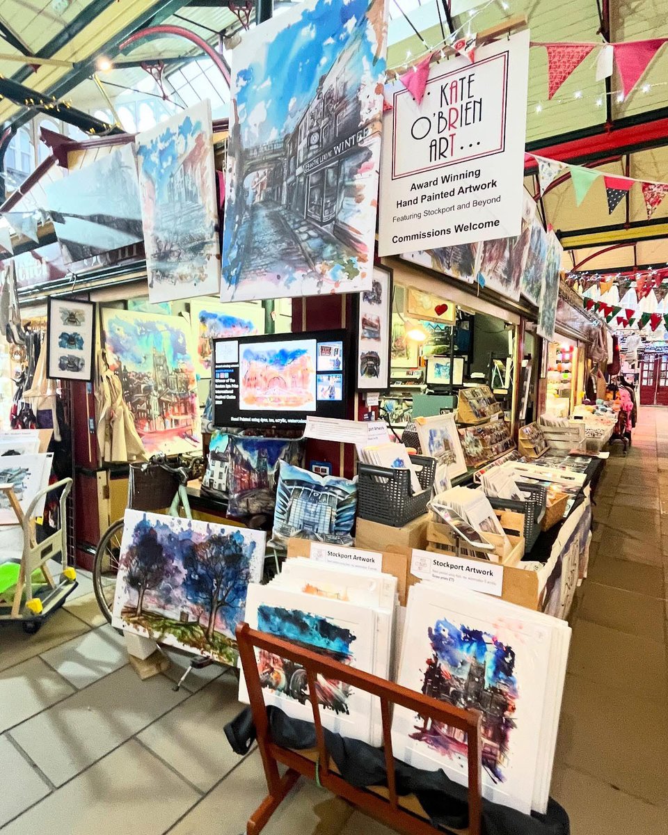 Discover what’s on offer in #Stockport. At <a href="/theSKmarket/">The Stockport Market</a> you’ll find <a href="/KateOBrienArt/">Kate O'Brien Art 👩🏻‍🎨</a> every Tuesday, Thursday, Friday and Saturday 😊 #MadeInStockport