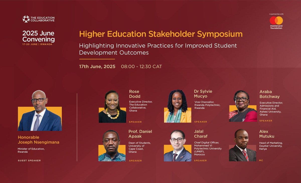 WE ARE LIVE for the 2025 JUNE CONVENING!

Join us for the 𝗛𝗶𝗴𝗵𝗲𝗿 𝗘𝗱𝘂𝗰𝗮𝘁𝗶𝗼𝗻 𝗦𝘁𝗮𝗸𝗲𝗵𝗼𝗹𝗱𝗲𝗿 𝗦𝘆𝗺𝗽𝗼𝘀𝗶𝘂𝗺 now to discuss key issues in advancing excellence in student development. Higher Education leaders, industry experts, and policy and regulatory