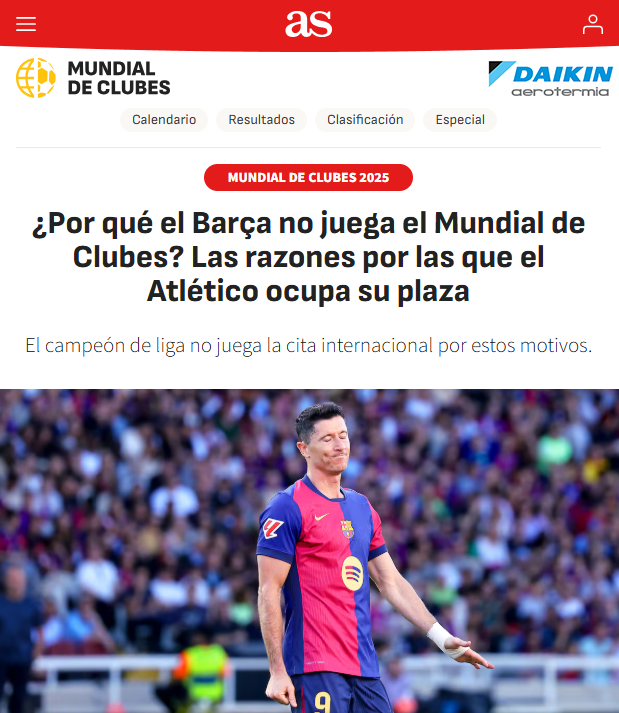 "su plaza"

El Atlético ocupa la plaza del Barça.

Somos unos okupas. 

Molestamos, siempre.