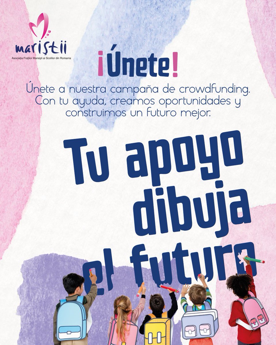 🇷🇴 Los #Maristas estamos acompañando a niños, niñas y jóvenes en situación de vulnerabilidad en #Rumanía. Les ofrecemos educación, apoyo y un entorno seguro

📣 Pero necesitamos tu ayuda, ayúdanos a seguir ayudando! Dona en esta campaña de crowdfunding 

🔗bit.ly/4kQdg7M