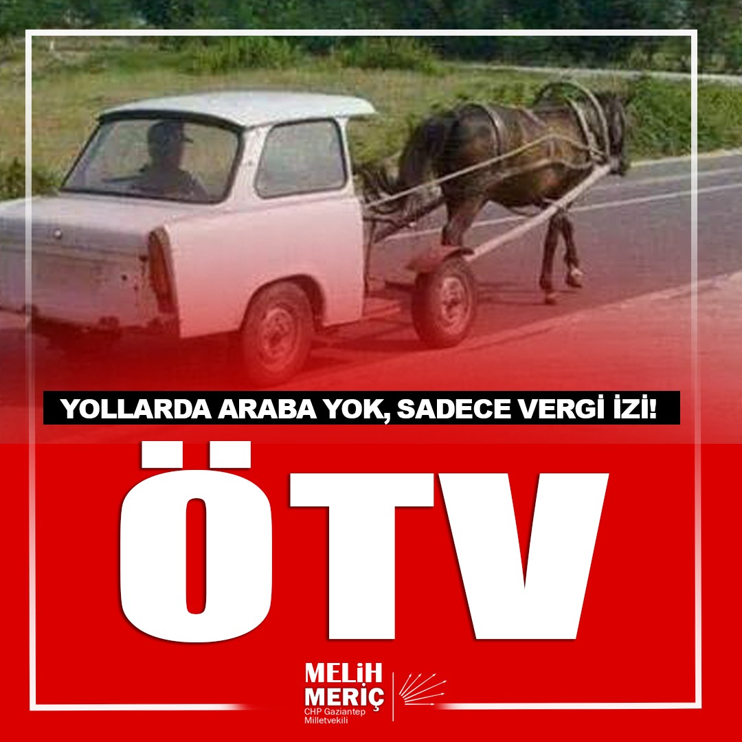 “Yollarda araba yok, sadece vergi izi!”

AKP iktidarı, dar gelirli vatandaşın direksiyona bile uzanamaması için bir adım daha attı. Yeni vergi paketi Meclis’e sunuldu. Artık otomobil sahibi olmak sadece parayla değil, sabırla da imkânsız!

İşte halkın sırtına yüklenen yeni ÖTV
