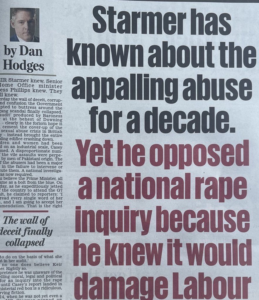 Howard Cox (@howardccox) on Twitter photo Two Labour political leaders who for years have put Muslim votes in front of protecting children from sexual abuse & child gang investigations. They must resign!! Do you agree?
<a href="/TRobinsonNewEra/">Tommy Robinson 🇬🇧</a> <a href="/danwootton/">Dan Wootton</a> <a href="/liamtuffs1/">Liam Tuffs</a> <a href="/MahyarTousi/">Mahyar Tousi</a> <a href="/DaveAtherton20/">David Atherton</a> <a href="/HeartsofOakUK/">Hearts of Oak</a> <a href="/MaggieOliverUK/">Maggie Oliver</a> Two Labour political leaders who for years have put Muslim votes in front of protecting children from sexual abuse & child gang investigations. They must resign!! Do you agree?
<a href="/TRobinsonNewEra/">Tommy Robinson 🇬🇧</a> <a href="/danwootton/">Dan Wootton</a> <a href="/liamtuffs1/">Liam Tuffs</a> <a href="/MahyarTousi/">Mahyar Tousi</a> <a href="/DaveAtherton20/">David Atherton</a> <a href="/HeartsofOakUK/">Hearts of Oak</a> <a href="/MaggieOliverUK/">Maggie Oliver</a>
