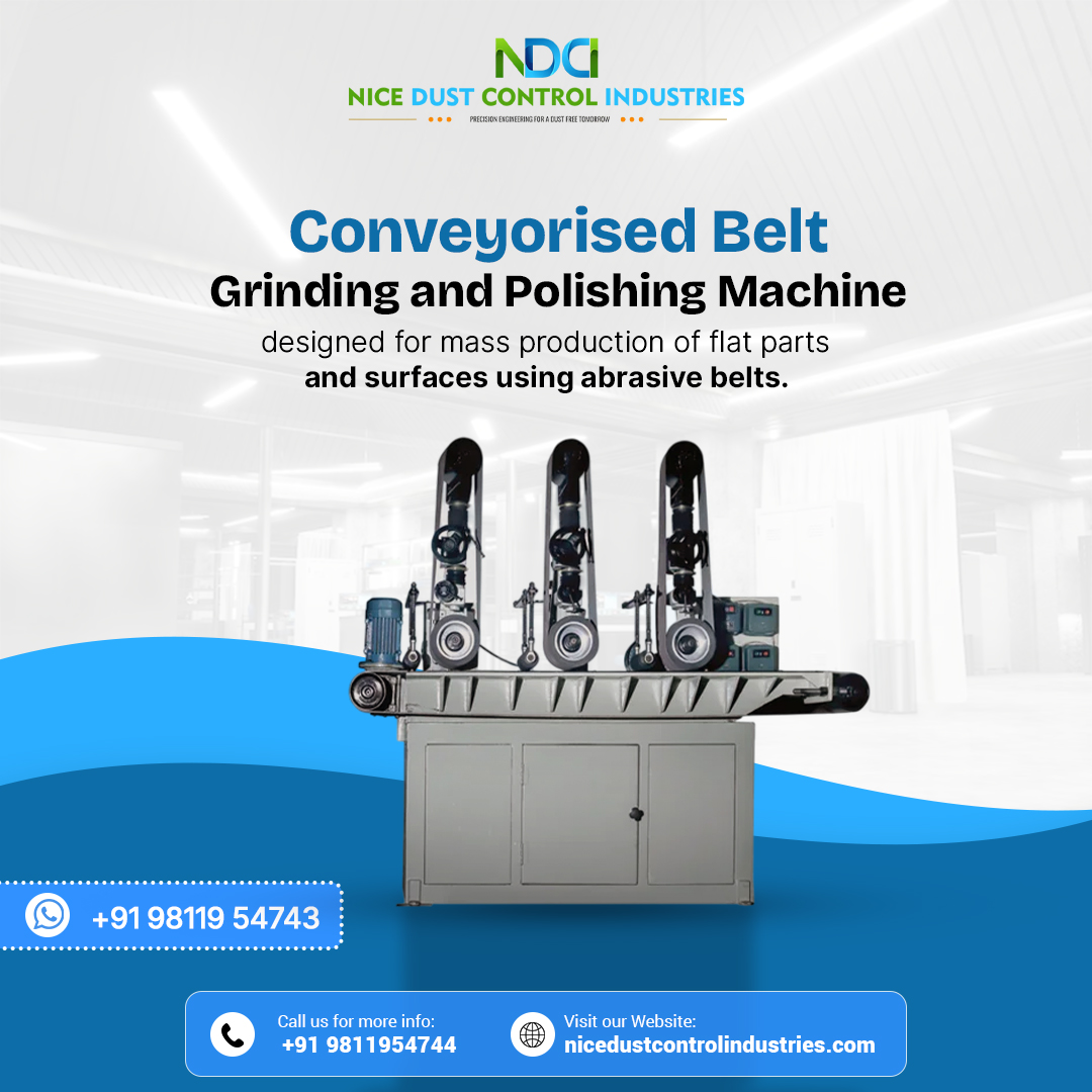 DustNice64675's tweet photo. Tired of inconsistent finishes &amp; slow output?
🔧Try our Conveyorised Belt Grinding &amp; Polishing Machine – built for mass production &amp; perfect polishing📈 Upgrade to efficiency &amp; precision today.
📞 +91 9811954744
#IndustrialMachinery #GrindingMachine #SurfaceFinishing https://t.co/vwLYirbMoc