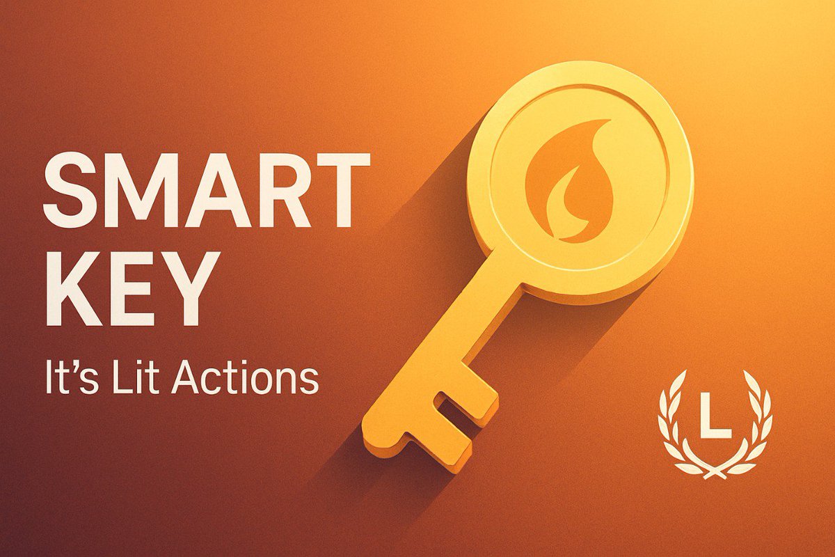 Ashik_80's tweet image. Your key shouldn’t just unlock.
It should understand when and why to unlock.

Meet @LitProtocol ...
It knows when and why to unlock
Lit turns into logic.
→ No passwords
→ No manual signing
→ Just rules, agents, and trustless flow.

#LitProtocol #SmartKey #web3 #crypto
