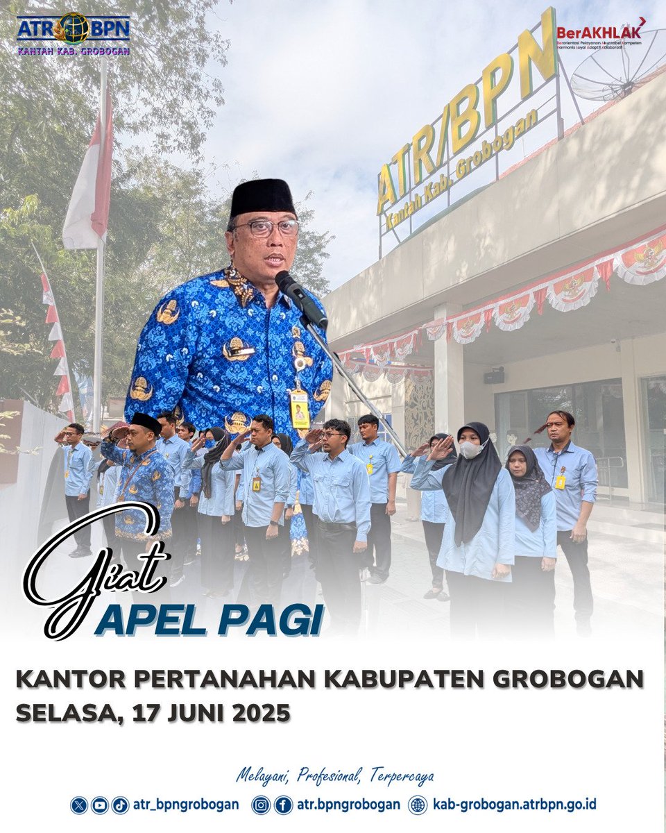 atr_bpngrobogan's tweet photo. Giat Apel Pagi
#apelpagi #kantahgrobogan #bpngrobogan https://t.co/Cs54h6TeGR