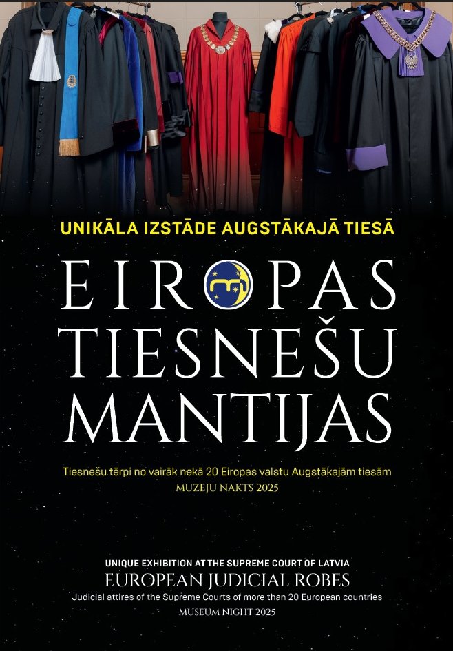 Augstākā tiesa | Senāts (@augstaka_tiesa) on Twitter photo Vairāk nekā 1000 apmeklētāji <a href="/Augstaka_tiesa/">Augstākā tiesa | Senāts</a> apskatīja Eiropas tiesnešu mantiju izstādi. Izstādes katalogs ar 23 Eiropas valstu Augstāko tiesu un Augstāko Administratīvo tiesu mantiju foto un plašāku informāciju tagad pieejams elektroniski.
👉 at.gov.lv/media/jl220sby… Vairāk nekā 1000 apmeklētāji <a href="/Augstaka_tiesa/">Augstākā tiesa | Senāts</a> apskatīja Eiropas tiesnešu mantiju izstādi. Izstādes katalogs ar 23 Eiropas valstu Augstāko tiesu un Augstāko Administratīvo tiesu mantiju foto un plašāku informāciju tagad pieejams elektroniski.
👉 at.gov.lv/media/jl220sby…
