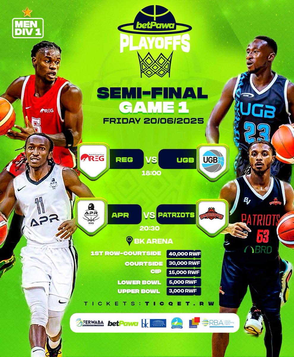 ferwabaRW's tweet image. 🔈It’s here! The #betPawaPlayoffs are officially on! This Friday, the battle for the #RBL25 championship begins🔥🏀!

Book your spot now and let the basketball action speak for itself⚡️The show is going down at @bkarenarw !

🎟️🔗: ticqet.rw/#/event/qHK9ki…