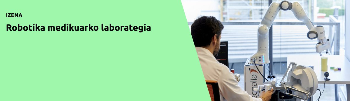 <a href="/tecnalia/">TECNALIA</a>-ren robotika medikoko laborategiak aukera ematen dizu tresna mediko berritzaileekin saiakerak egiteko. #BDIHaktiboak

Urruneko kontrola duten beso robotikoak, ikusmen-sistema 3Dak, sentsoreak dituzten exoeskeletoak..
f.mtr.cool/mjafdguxdi
