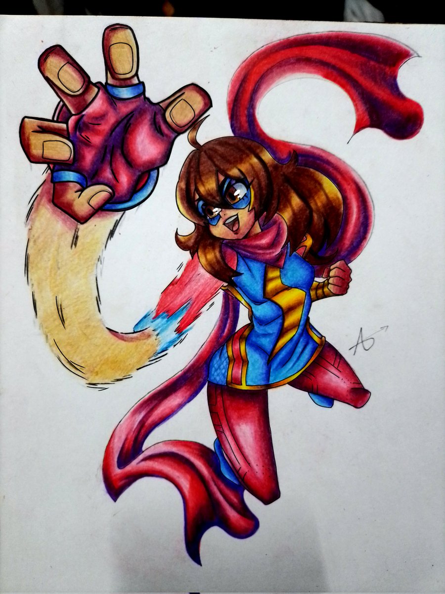 Bueno no es muy fiel al diseño pero aquí está 
#MarvelTokonFightingSouls #marvel #fanart #art #traditionalart #sketch #sketchbook #draw #drawing #マーベルトコンファイティングソウルズ
