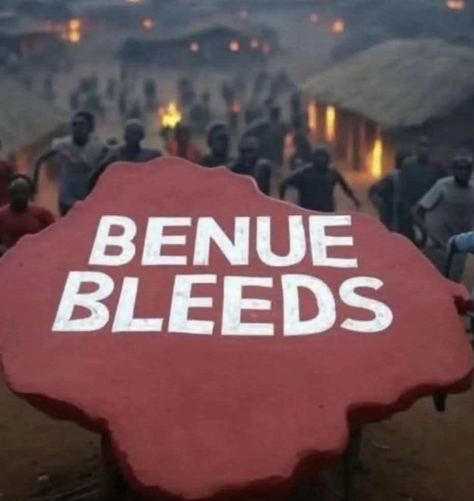 Our prayers are with the people of Benue State🙏🏿.May we not be displaced in our lands, Amen.