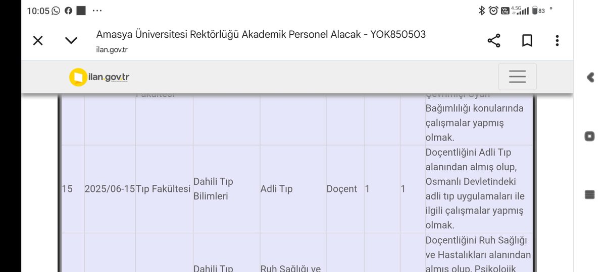 Amasya üniversitesinin adlı tıp ilani