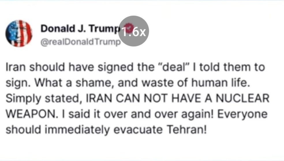 kulmiye1144's tweet photo. Trump’s actions in the Middle East clearly contradicted his promises of peace. While claiming to reduce conflict, he fueled tensions by blindly supporting Israel, ignoring Palestinian rights, and withdrawing from the Iran Nuclear Deal. Trump not as a peacemaker, but act warlord https://t.co/DHQ5al4bol