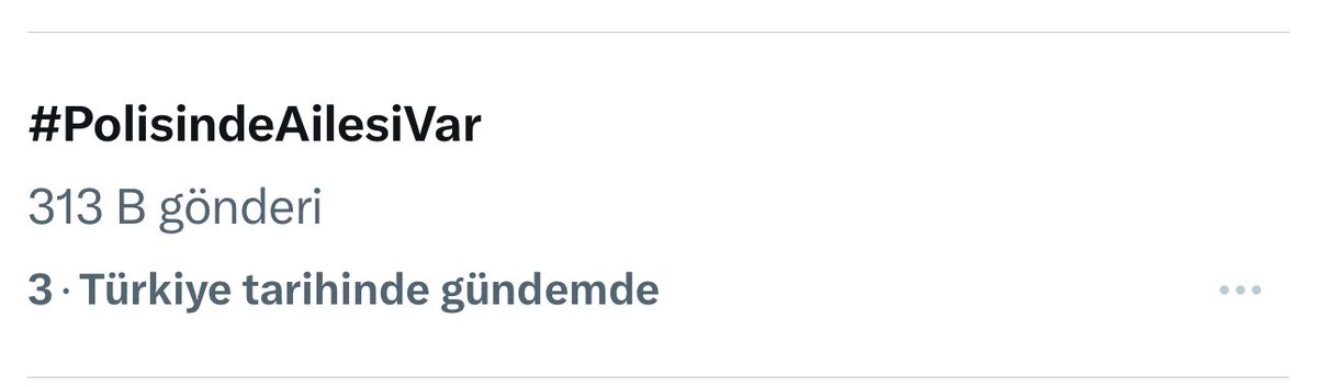 #PolisindeAilesiVar